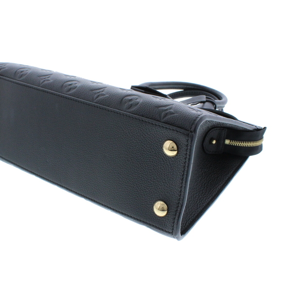 Louis Vuitton Pont Neuf MM Black Leather Implant Handbag - Picture 4 of 9